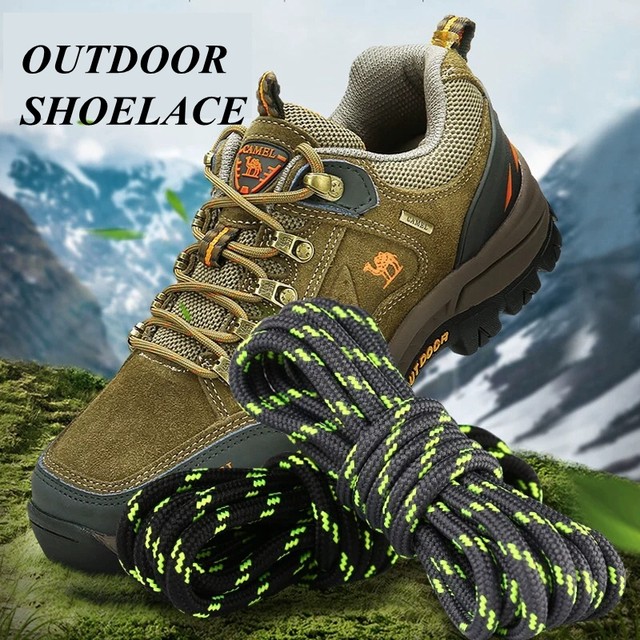 1Pair Outdoor Shoelaces Sport Casual Round Shoes Lace Hiking Slip Rope Shoe  Laces Sneakers Boot Shoelace